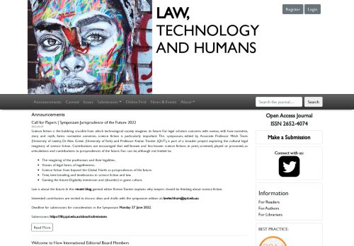 Law, Technology and Humans
