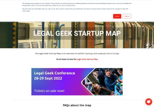 Legal Geek Legal Start Up Map